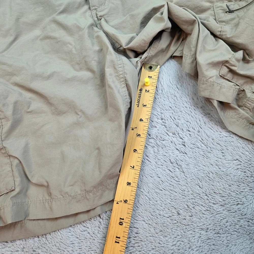 Columbia Cargo Shorts Mens 38W 10L Hiking Utility Lightweight Ripstop Tan Khaki